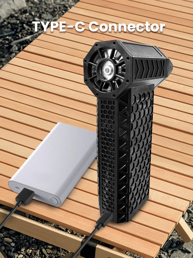 Turbo Jet Fan Mini Air Blower. Outdoor Camping BBQ Keyboard Dust Cleaning
